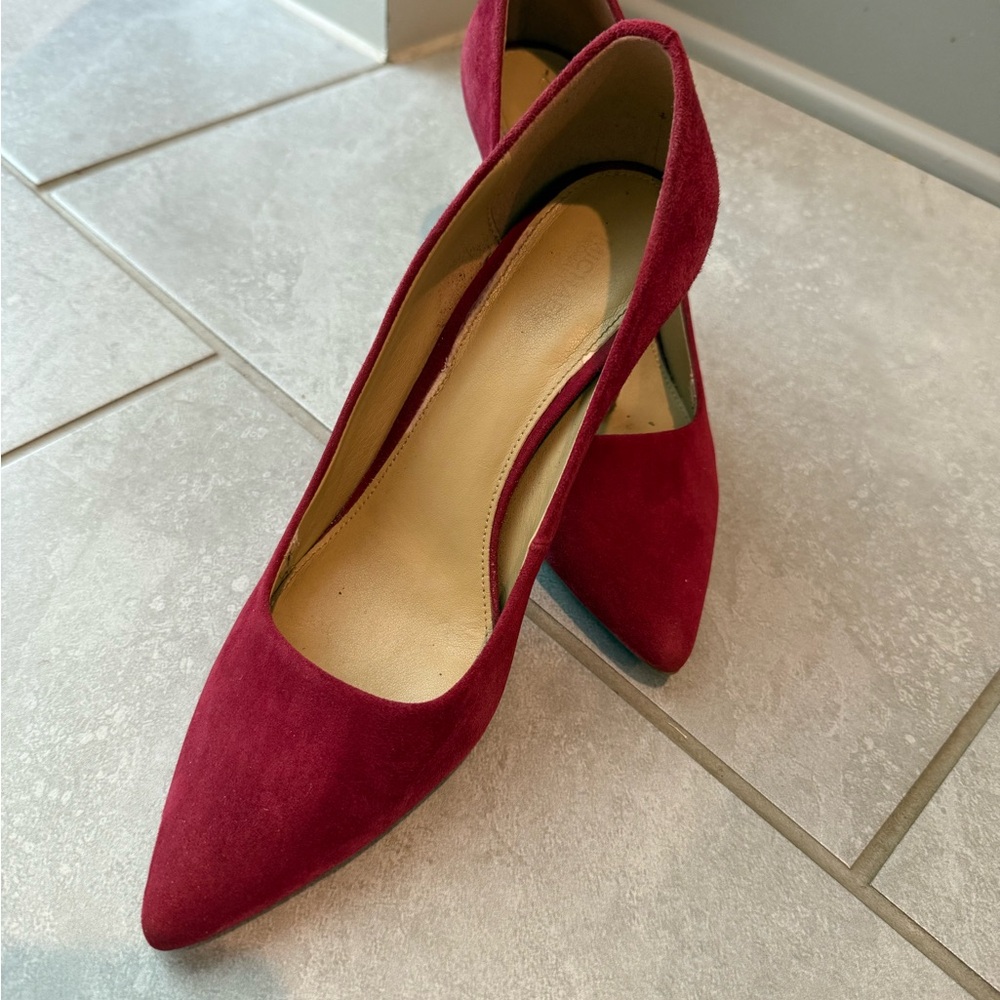 Michael Kors Red Suede Heels
